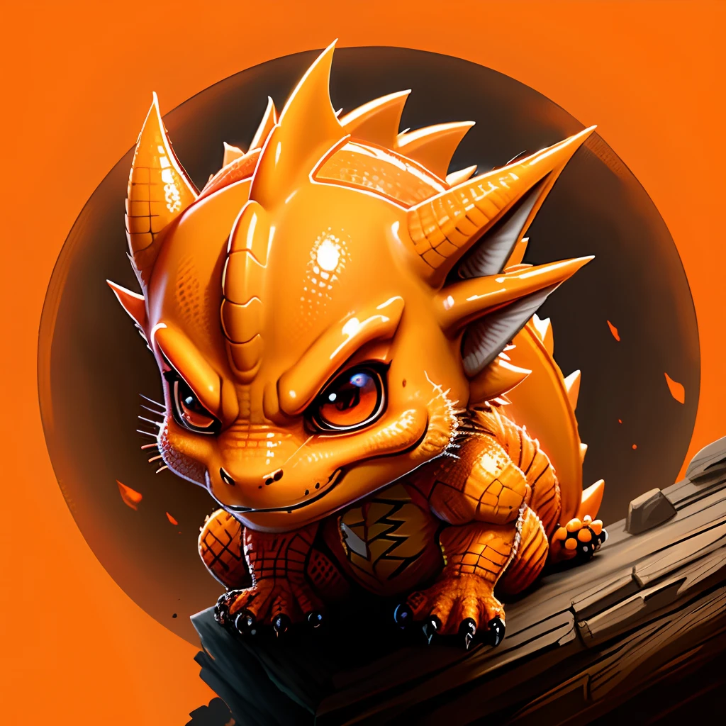 Orange dragon,cbzbb,A detailed,Detailed eyes,
