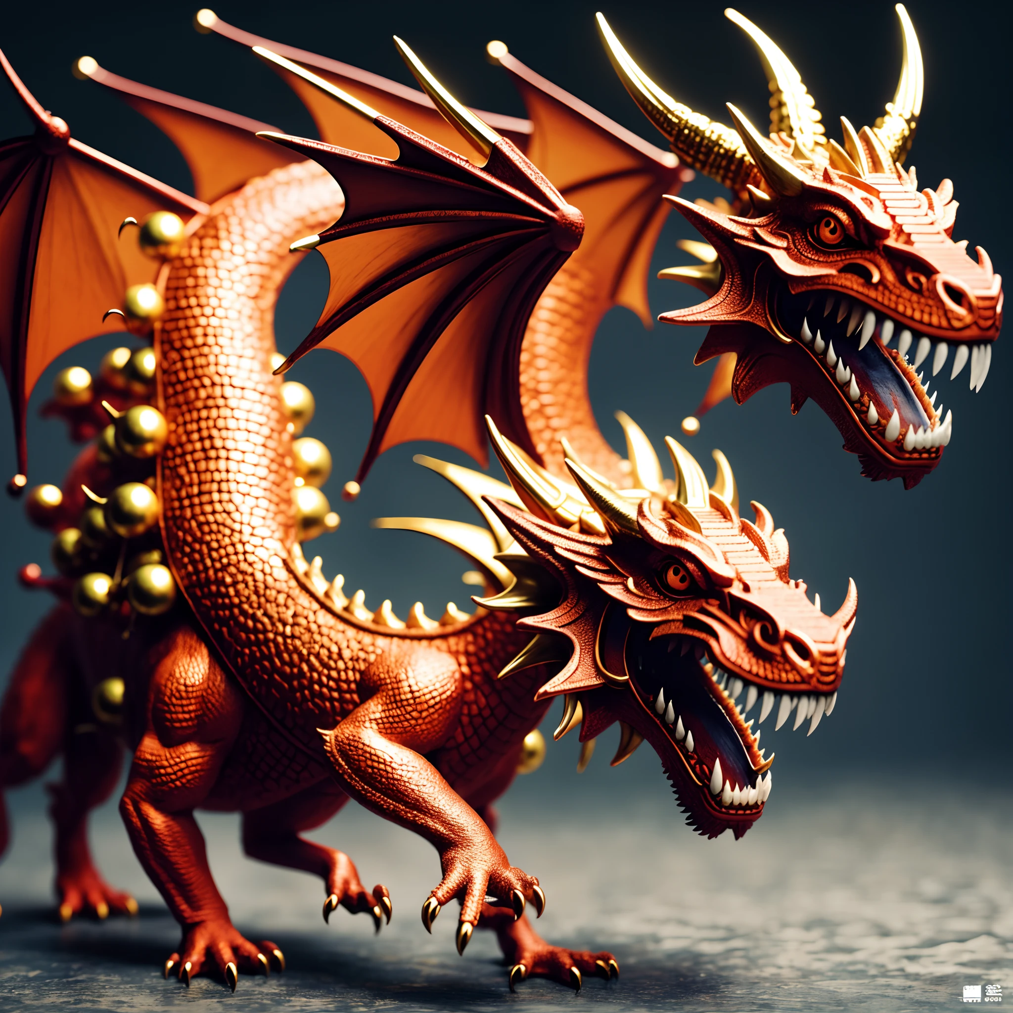 red chinese dragon 