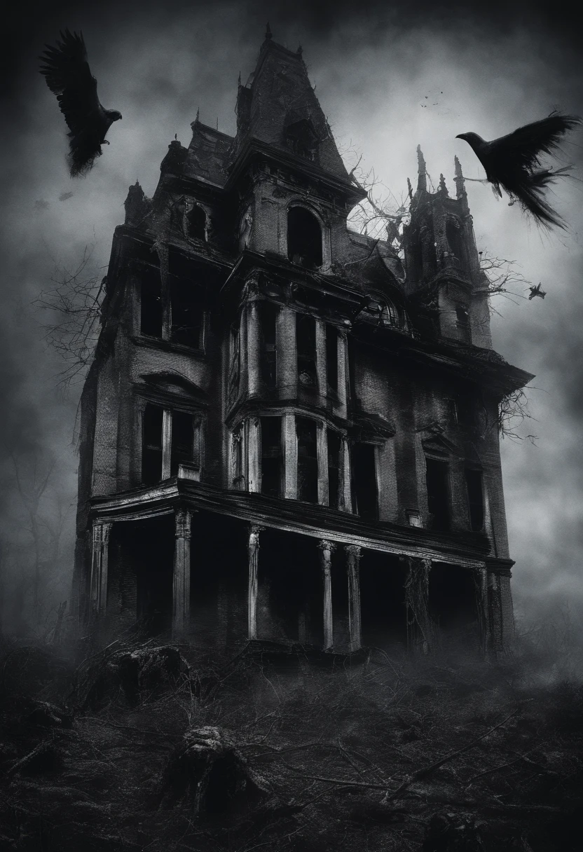 high qulity，High picture quality，Terrifying ghosts suspended in the air