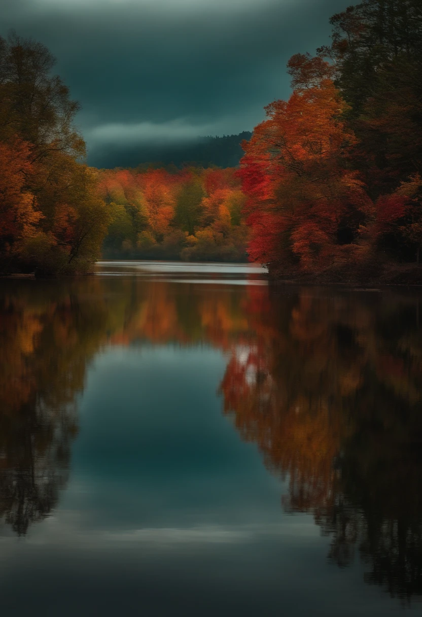 crie uma imagem de jason sexta feira 13 no lago lake de forma realistica e assustadora