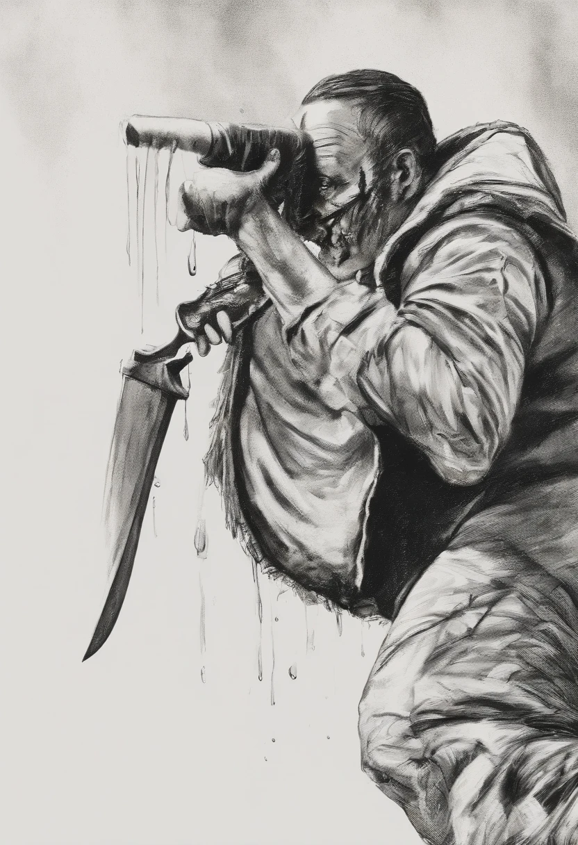 Create 5 realistic images of classic Jason Vorris from the movie Friday the 13th with a knife in his hand in a terrifying way coming out of the lake at night