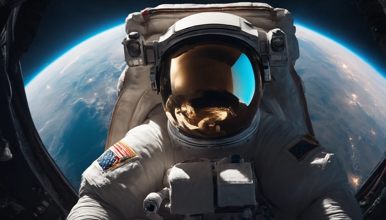 Image of an astronaut in space