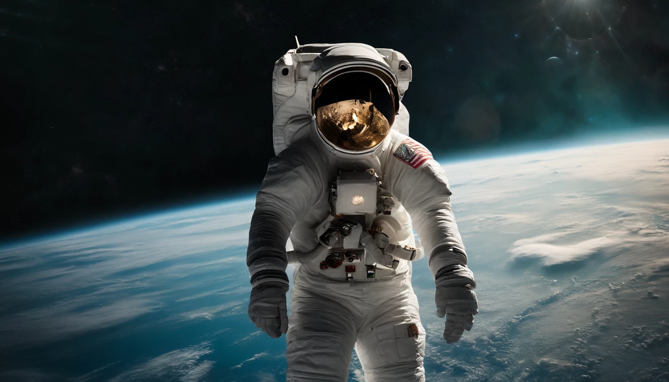 Image of an astronaut in space