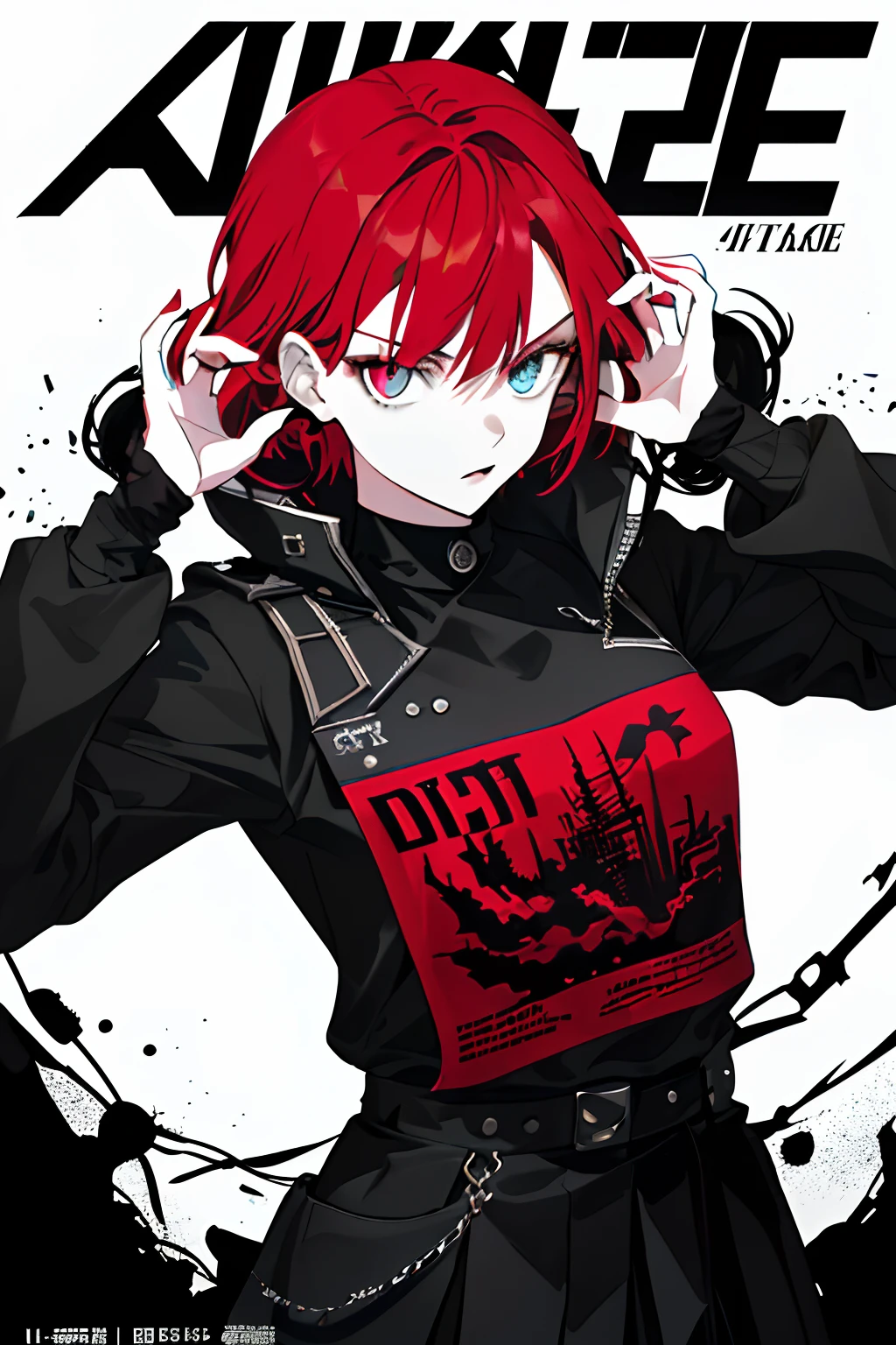 ((((dramatic))), (((gritty))), (((intense))) film poster featuring a young woman as the central character. She stands confidently in the center of the poster, wearing a stylish and edgy outfit, with a determined expression on her face. The background is dark and gritty, with a sense of danger and intensity. The text is bold and attention-grabbing, with a catchy tagline that adds to the overall feeling of drama and excitement. The color palette is mainly dark with splashes of vibrant colors, giving the poster a dynamic and visually striking appearance,tachi-e
(magazine:1.3), (cover-style:1.3), fashionable, woman, vibrant, outfit, posing, front, colorful, dynamic, background, elements, confident, expression, holding, statement, accessory, majestic, coiled, around, touch, scene, text, cover, bold, attention-grabbing, title, stylish, font, catchy, headline, larger, striking, modern, trendy, focus, fashion,