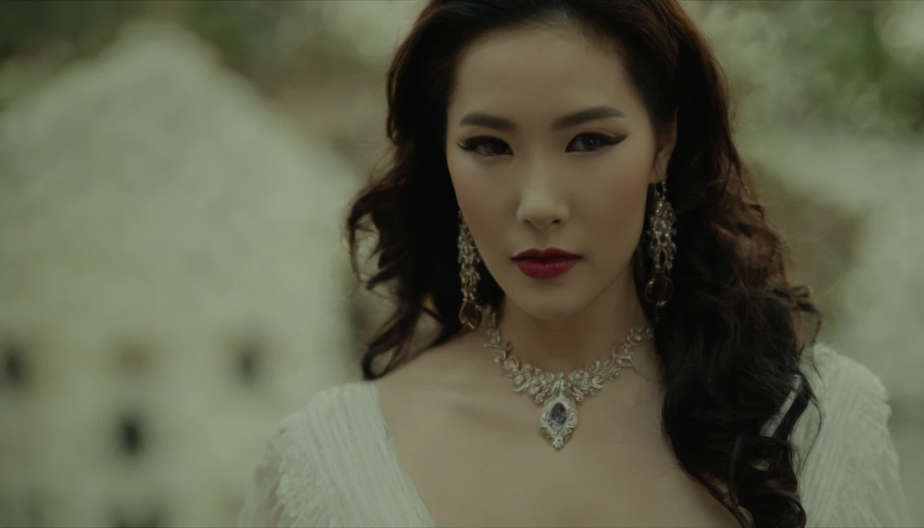 A beautiful Korean girl,Long pink hair,Tattooed with,full bodyesbian,Wearing a collar,Wear a black lace bra,Wear black lace panties,Wear stiletto heels,Wear black pantyhose,Bad girl,s the perfect face,Put on light makeup,Wear a ruby ring,Cool and funky style,On the dance floor,Ultra photo realsisim,8K