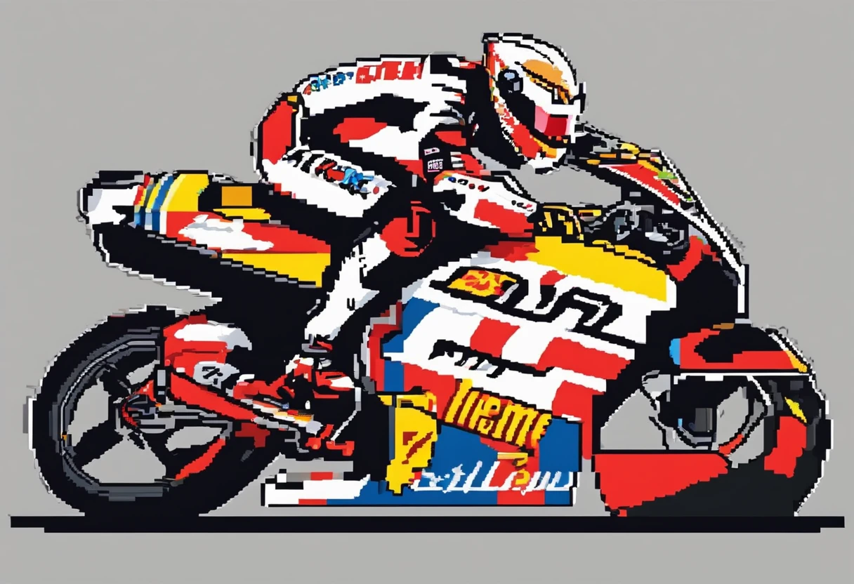 style of MotoGP, pixel art, super nintendo art, site, hidden, vibrant, adventerous