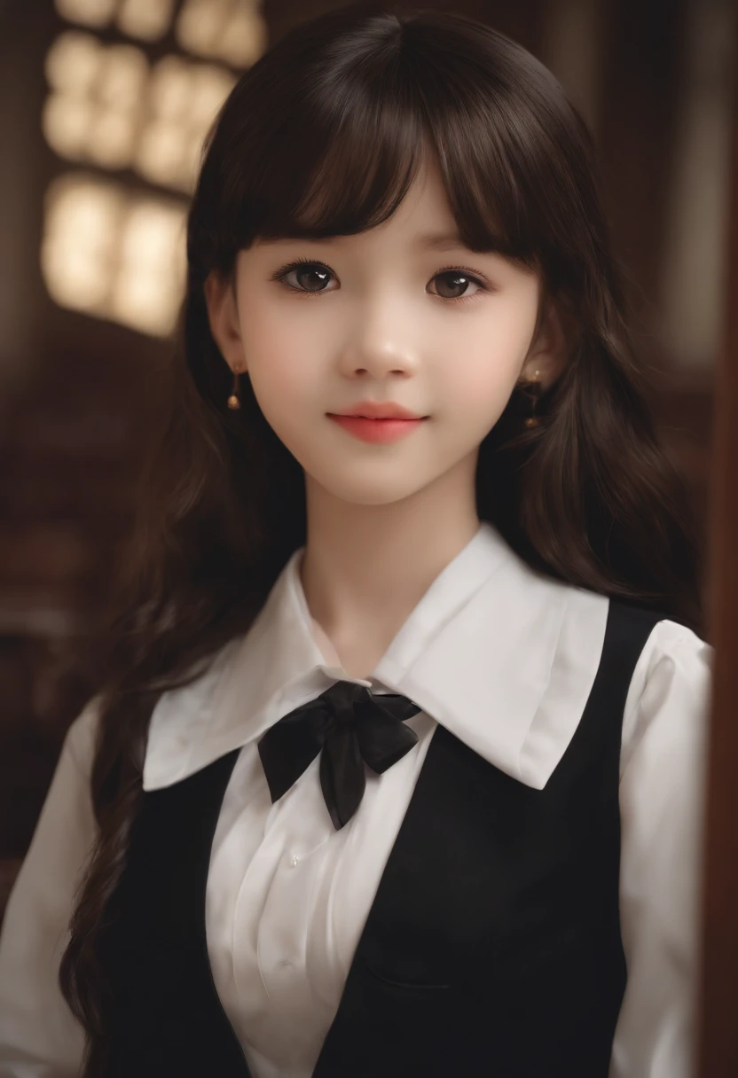 (Masterpiece,newest,Exceptional:1.2),1girll,Black school uniform,Classroom,