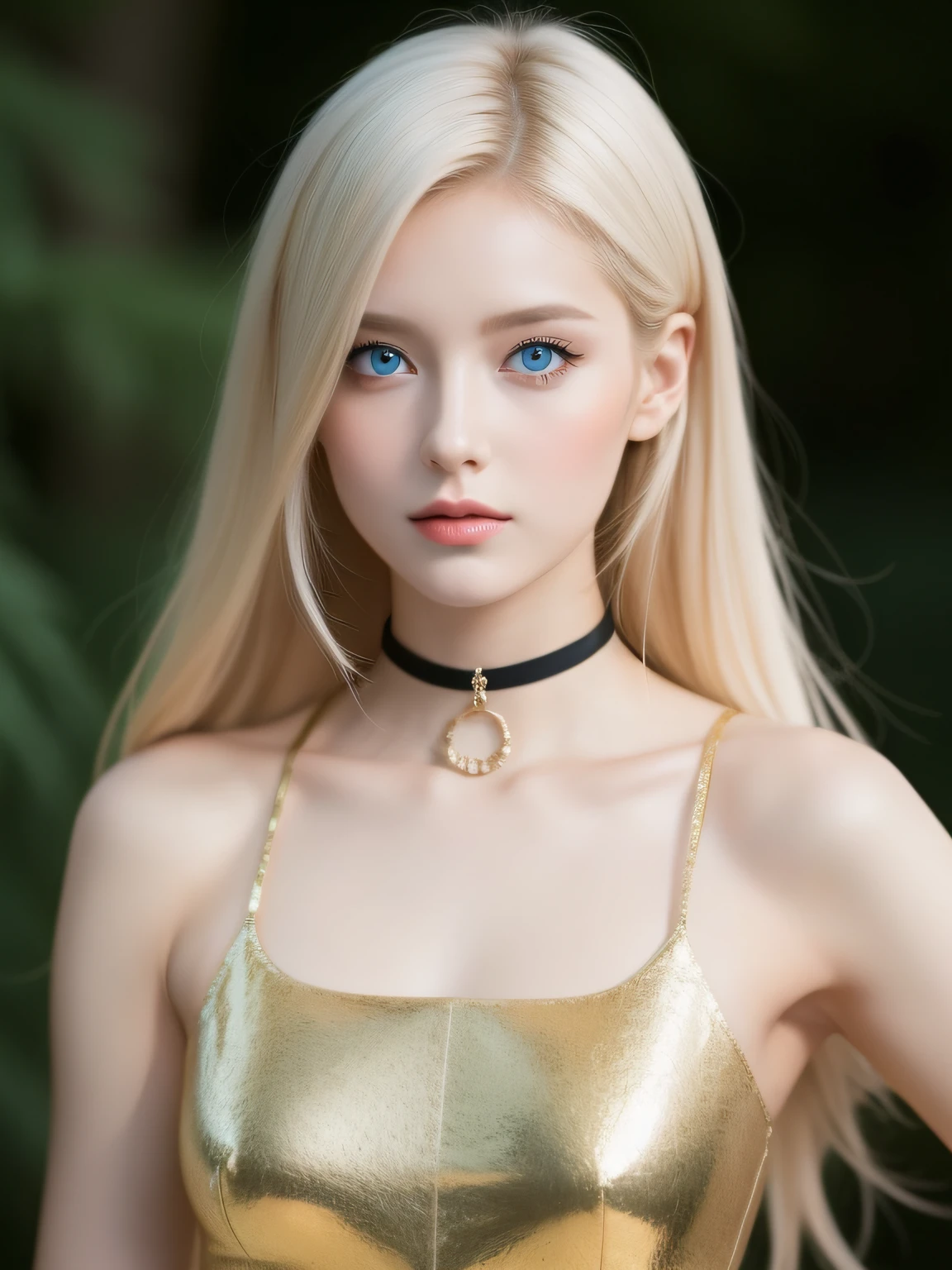 A woman of beauty in a fantastic space, Tight micro dress white and gold color, 98k, {{Masterpiece}}, Best quality, High quality:1.4), {{[[front look}}, eye_contact,Multiple photo poses)]], very pretty look face, and very pretty eyes, cute images, cute images, {{A half body}}, {{{{{{{{Long legs}}}}}}}}, {{{{slim sexy body}}}}, {{{{{{Tall woman}}}}}}, {{177 cm tall}}, Solo, Beautiful, Lovely, Adorable, Pale skin, {{18to 22 years old German girl}}, look beautiful German girl and blue eyes or green eyes with platinum blonde hair color), Nordic German young girl, {{{{{{{{{{half girl}}}}}}}}}}, {{{{{{{{{{High_Heels}}}}}}}}}},