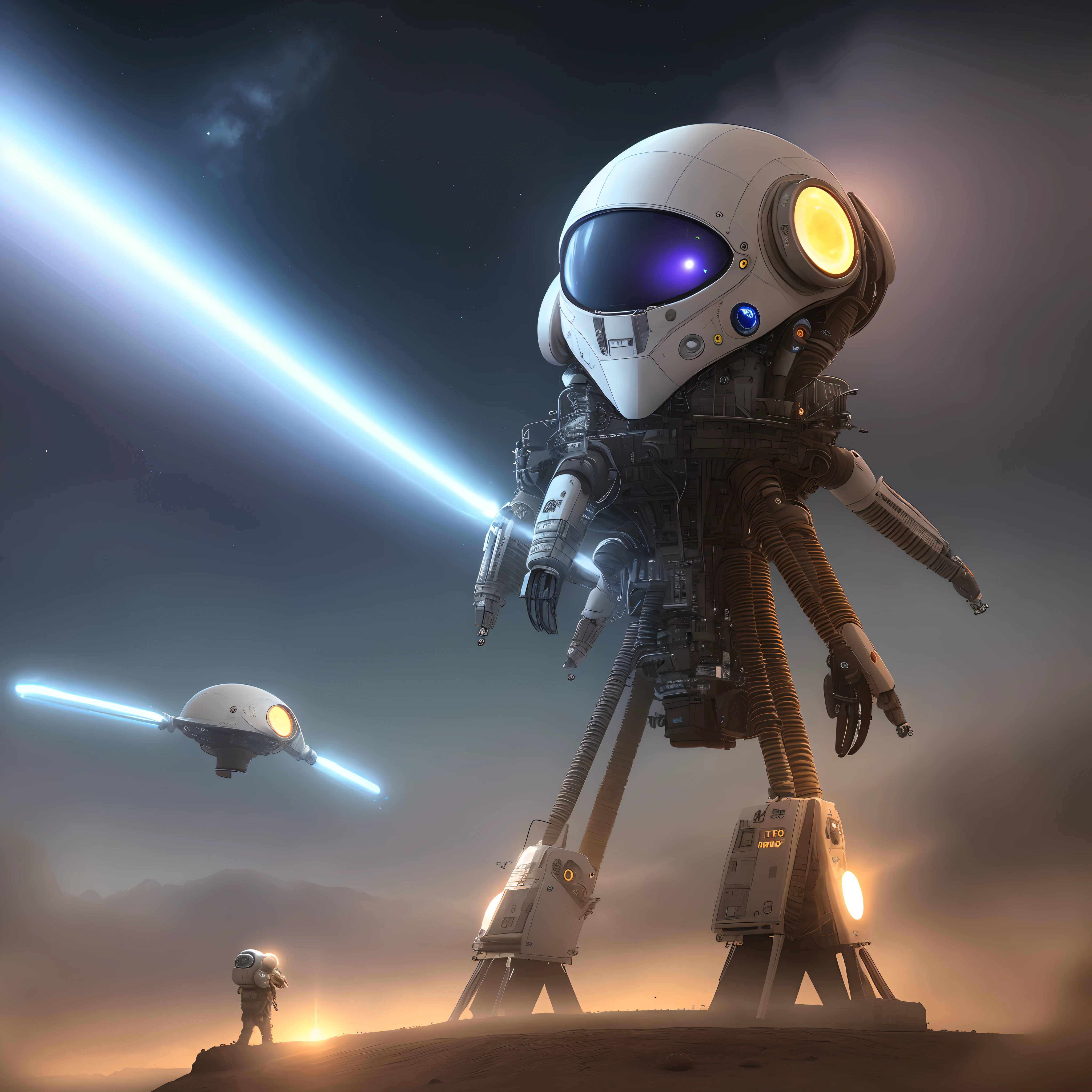 Extraterrestrial technology with light