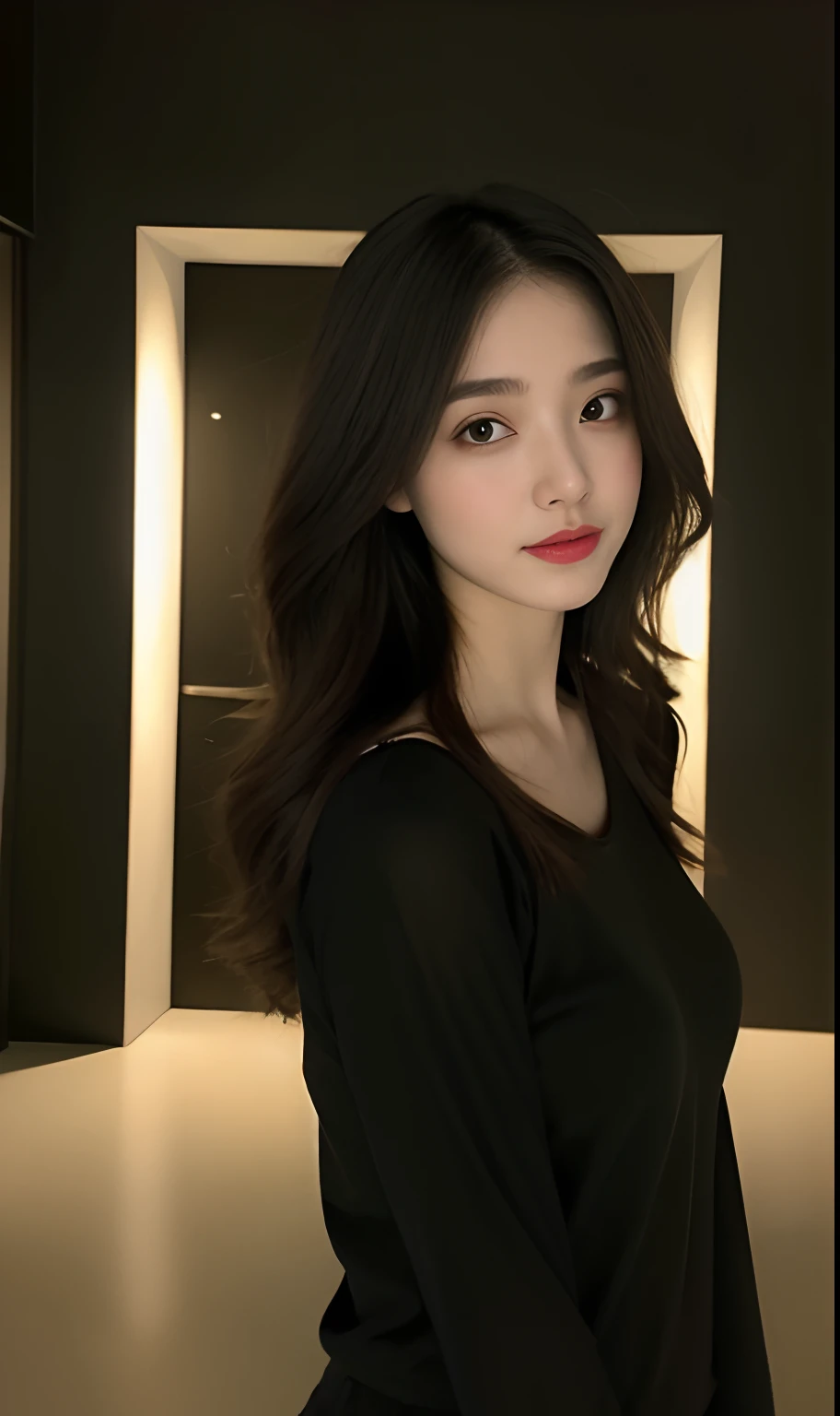 （Original photo of 8K，best qualtiy，tmasterpiece：1.2），（Medium view），the night，Night on a yacht，Sea and night view in the background，best qualtiy，tmasterpiece，（Small mouth：1.2），short- sleeved，short- sleeved，short- sleeved，short- sleeved，an extremely delicate and beautiful one，，astounding，finely detailled，tmasterpiece，Best quality at best，（age 22：1.2），Narrow waist，Slim，is shy，Pure，adolable，Bushy hair，Soft hair，big breasts beautiful，A detailed eye，（long whitr hair：1.2）