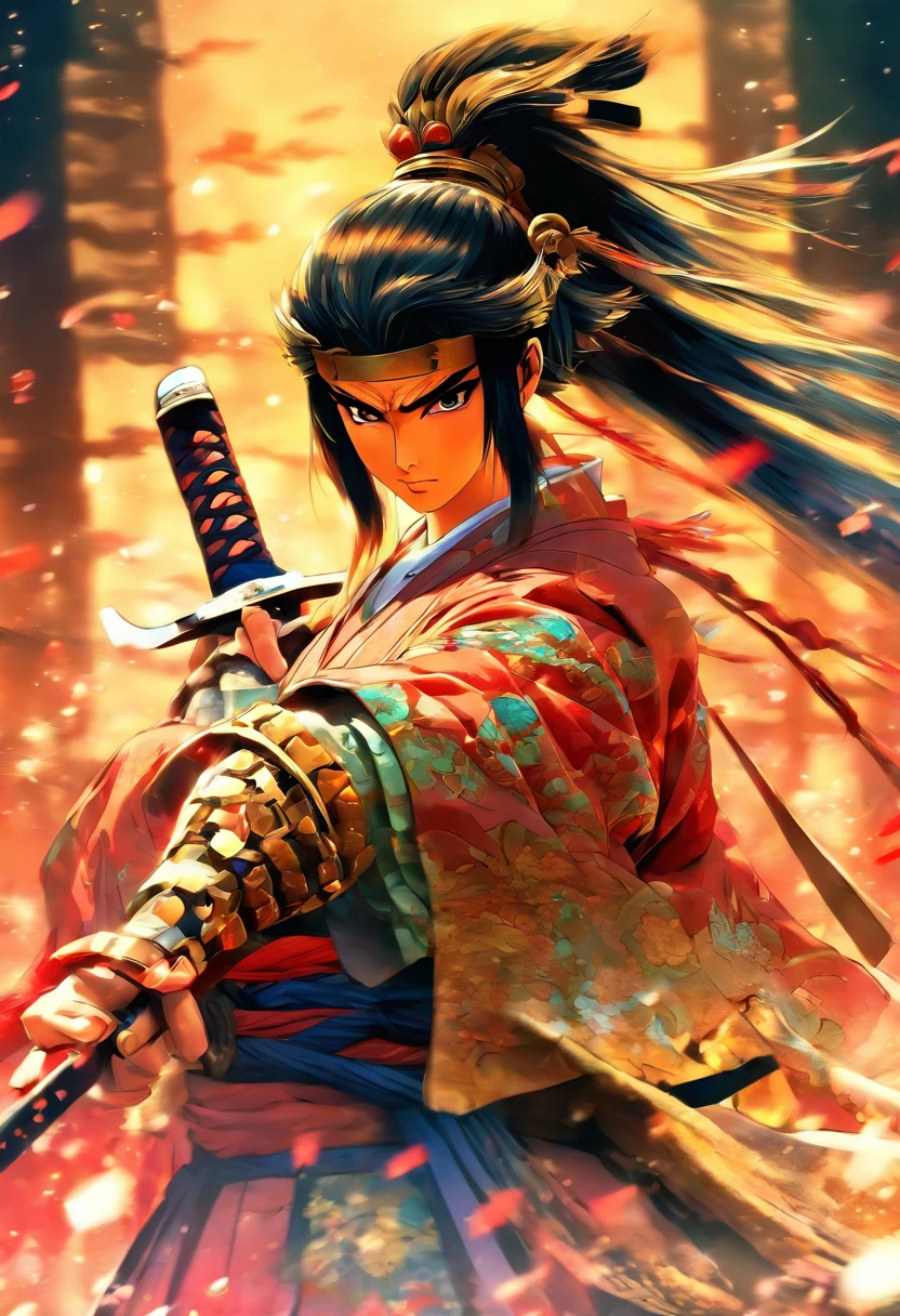 1anime style samurai warrior princess