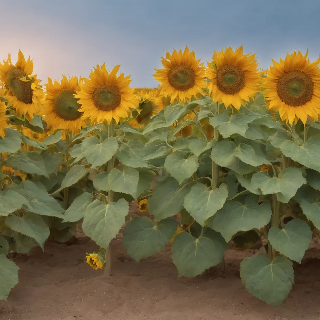 Van Gogh,starrysky,Sea of sunflowers