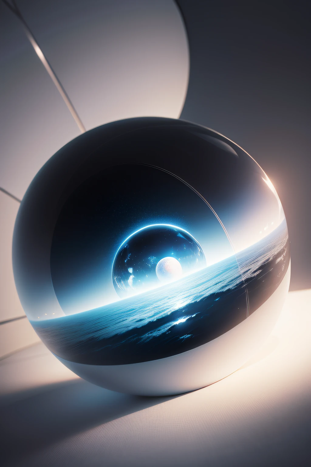 Inside a sphere, 'sphere', natural light, centered, (((sphere))), spherical shape, silver, white light, within the sphere, Globe, Silver, (((Light))) pinpoint, zero-sum, zero, infinite, absurd res, high res, ultrasharp, 8K, masterpiece