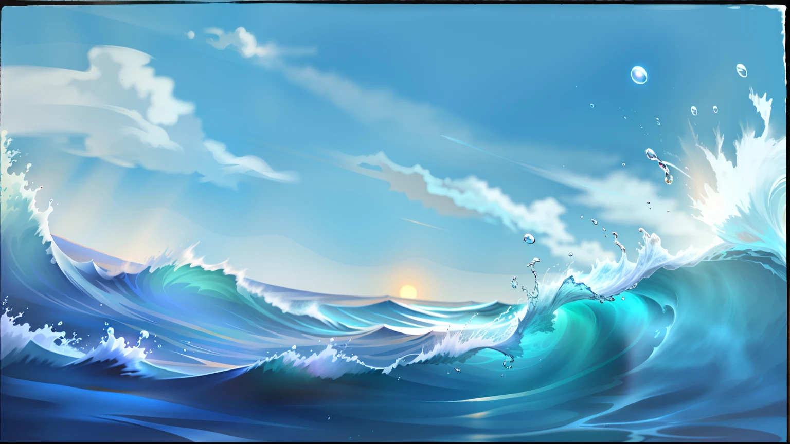 swell sea,water bloom