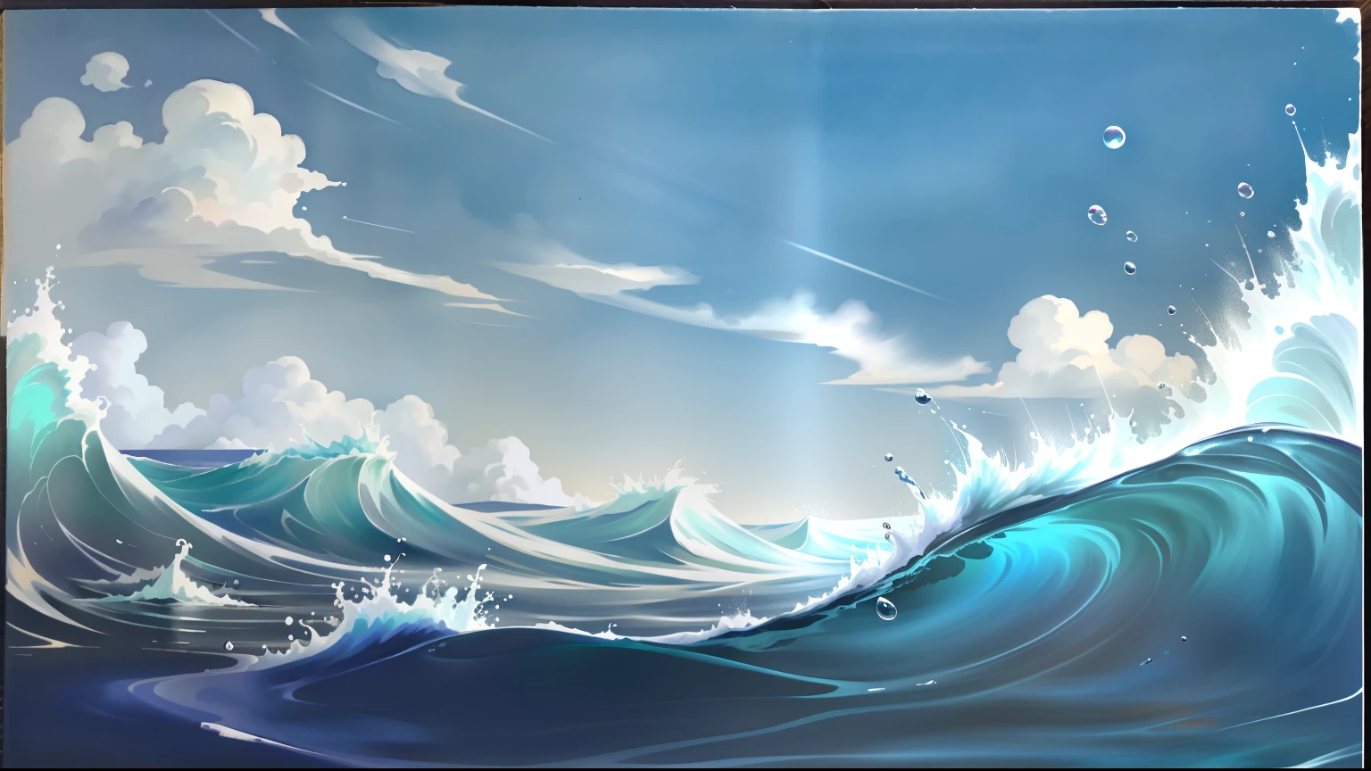 swell sea,water bloom