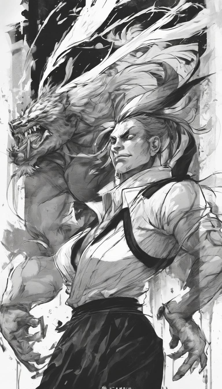 Dark fantasy,Sketch,monochrome,background whites,Wear a school uniform