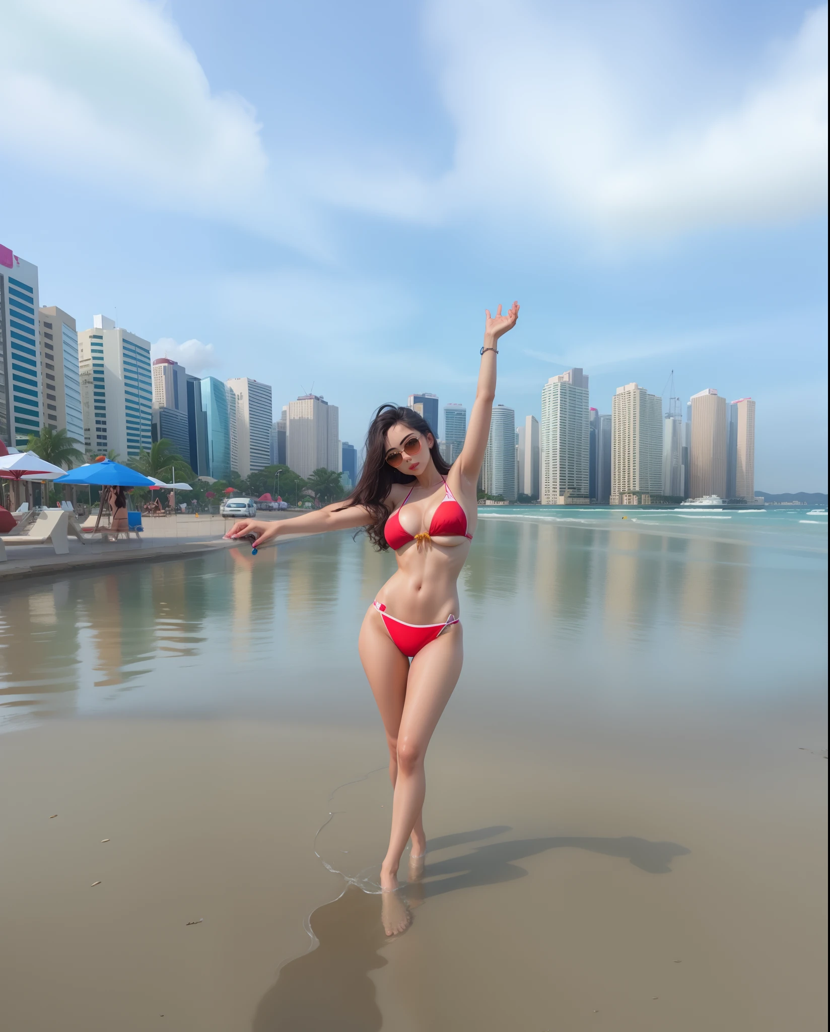 Mulher nua. Remove the bikini