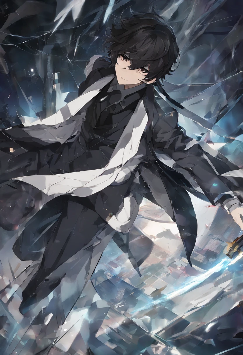 (best quality,highres,masterpiece:1.2),ultra-detailed,(realistic:1.37),(intense, dramatic) Dazai character, (fierce, determined) expression, (sharp, penetrating) eyes, (thin, sharp) lips, (well-groomed) hair, (slightly messy, wind-blown), (modern detective) attire, (tailored, fitted), (dark, stylish) suit, (accentuated) shoulders, (mid-action), (energetic) dynamic pose, (pointing) a gun, (frozen in motion), (suspenseful), (tense), (mysterious) background, (dark, ominous) lighting, (subtle, shadowy) atmosphere, (film noir) style, (strong, high contrast), (black and white) color palette, (fine, detailed) texture, (dramatic, intense) perspective, (crisp, defined) edges, (foreboding), (filmic quality), (cinematic).

Here's a build breakdown description：

- Dazai character: Osamu Dazai as the protagonist，This Chinese topic needs to be translated into English。In prompt，Add the Dazai character as the main body of the screen。
- best quality, highres, masterpiece:1.2: A description of the image quality，Use these words to improve the quality of your images。Set the image quality to high resolution and extremely detailed，This will result in an unparalleled masterpiece。
- realistic:1.37: Further enhance the fidelity of your images，Depict the Dazai character in a more realistic way。
- intense, dramatic: Describe the overall vibe，Make the picture appear tense and dramatic。
- fierce, determined: Describe the look of Dazai's character，Emphasize its firmness and determination。
- sharp, penetrating: Describe D