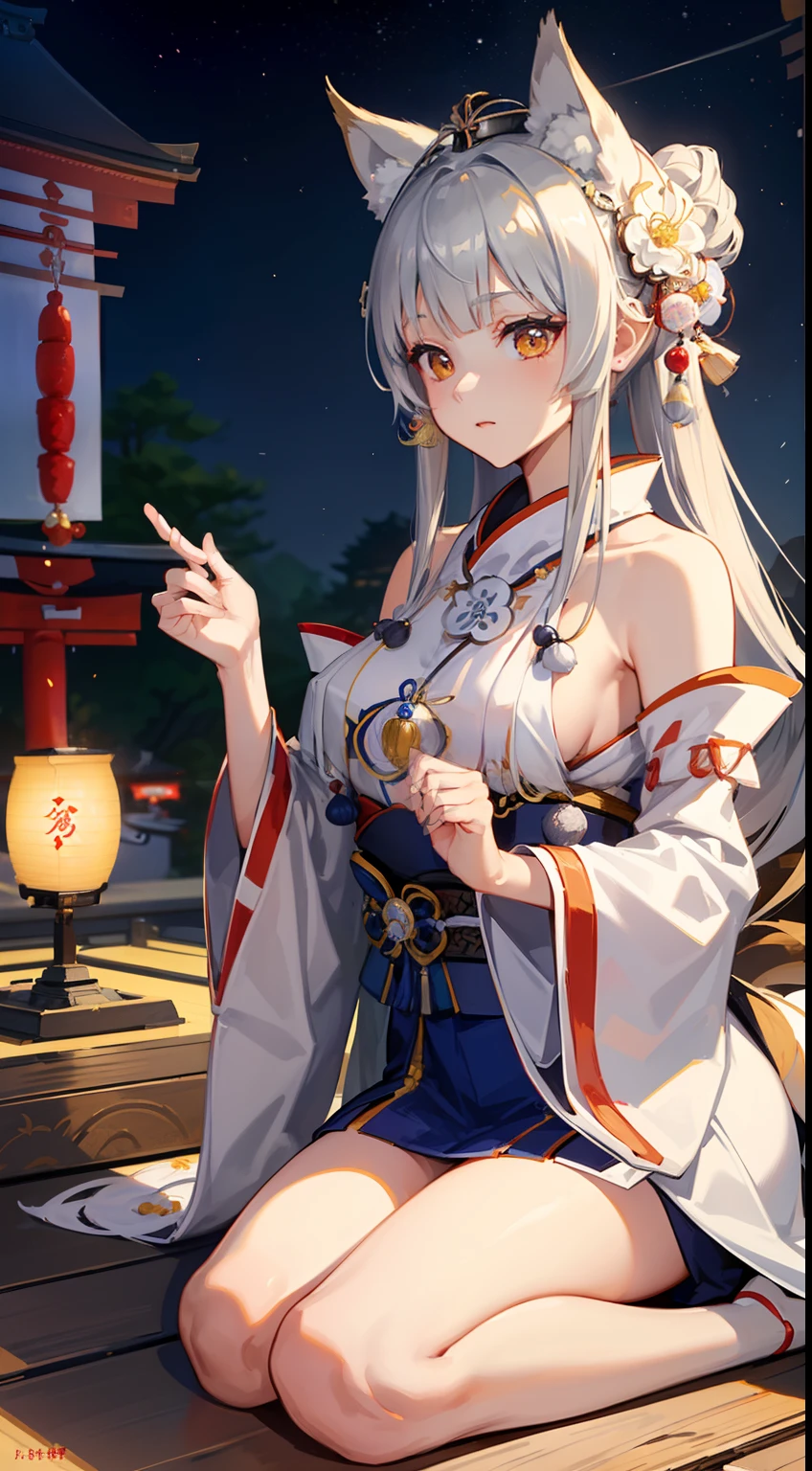 【(white background:1.5)::5】, (mid shot:0.95), (full body:1.25), Dynamic angle, 【Bottle bottom】,(fisheye:1.4), (falt color:1.3),colorful,(masterpiece:1,2), best quality,extremely detailed cg 8k wallpaper,best quality, masterpiece, highres, original, extremely detailed wallpaper, (solo:1.5),Detailed and baeutiful face,
1girl,solo,white hair,purple eyes, bare shoulders,big breasts,looking at viewer, (china dress:1.5),cleavage, (standing:1.3),outdoors,