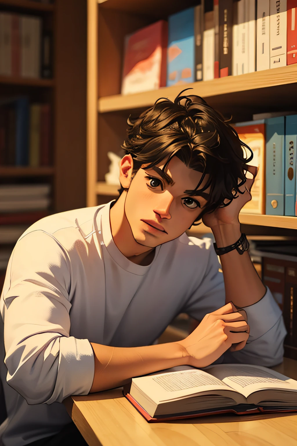 Noah Centineo, en la biblioteca, retrato hd