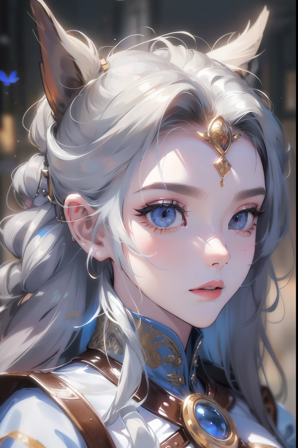 ((tmasterpiece)),(Best quality at best),A half body,facing at camera,(ultra intricately detailed),(Highest definition),(8K),(Clean lines),(Perfect facial features,Perfect flesh),Kind maiden,villages,Unadorned,Simple,Sackcloth clothes,Short silver-white hair,huge tit,A determined expression,(medieval times),Wandering Warriors,Ranger,Descendants of God,goodness,Stay organized,righteous,