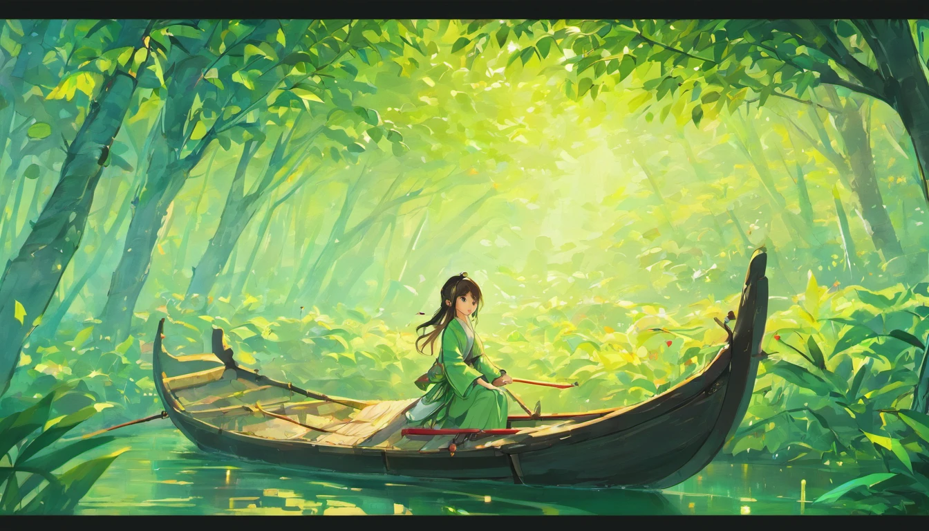 Qingming Festival、River side、dragon boats、rice dumpling、Azure、band、environment friendly、tradit、celebrating、enviroment、The villagers、Plaza、Bamboo lanterns、In the daytime、celebrating、Artistically、device、decor、high definition resolution