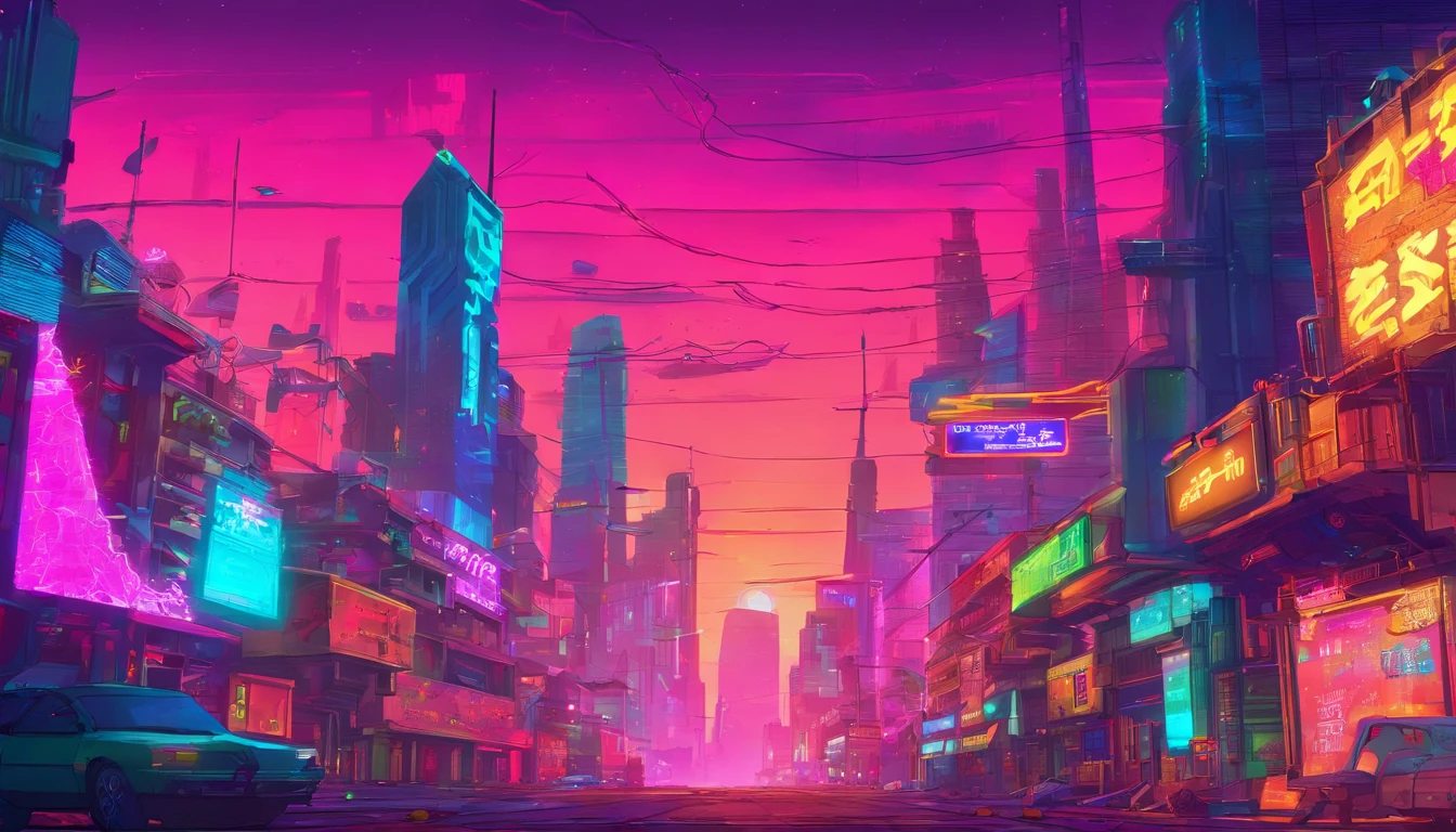 anime style cyberpunk city, vivid colours, anime background art, anime countryside landscape, beautiful anime scenery, anime background, anime landscape wallpaper, anime scenery concept art, anime landscape, anime scenery, anime beautiful peace scene, background artwork, beautiful anime scene, scenery artwork, anime nature wallpap, anime art wallpaper 8 k, anime art wallpaper 4 k