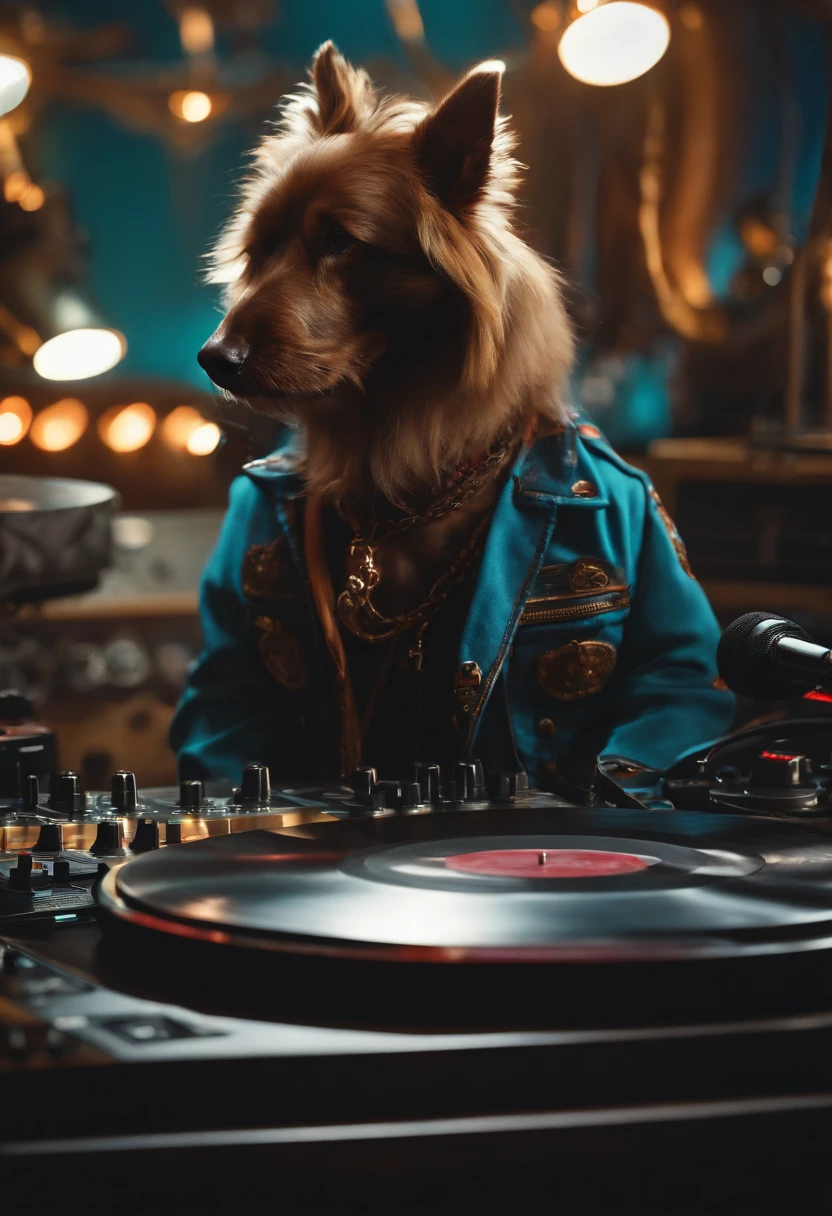 Rocker，DJ，anthropomorphi dog