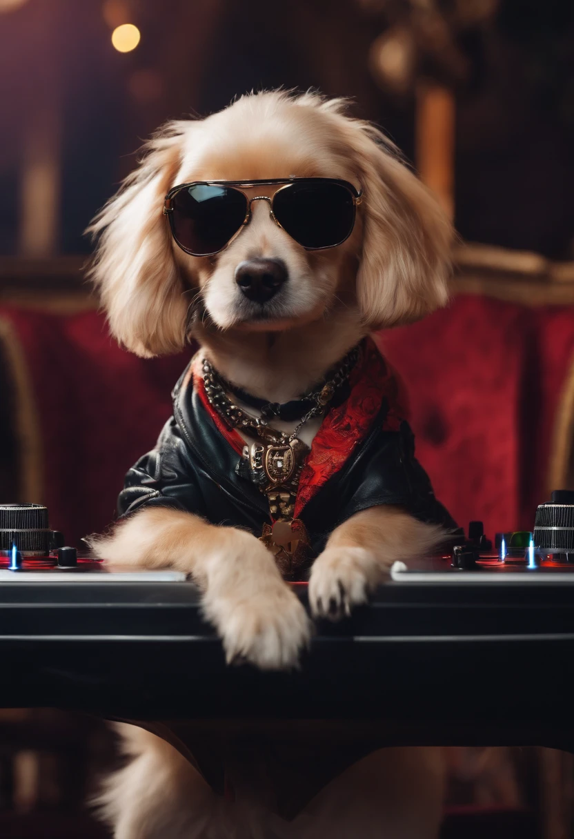 Rocker，DJ，anthropomorphi dog