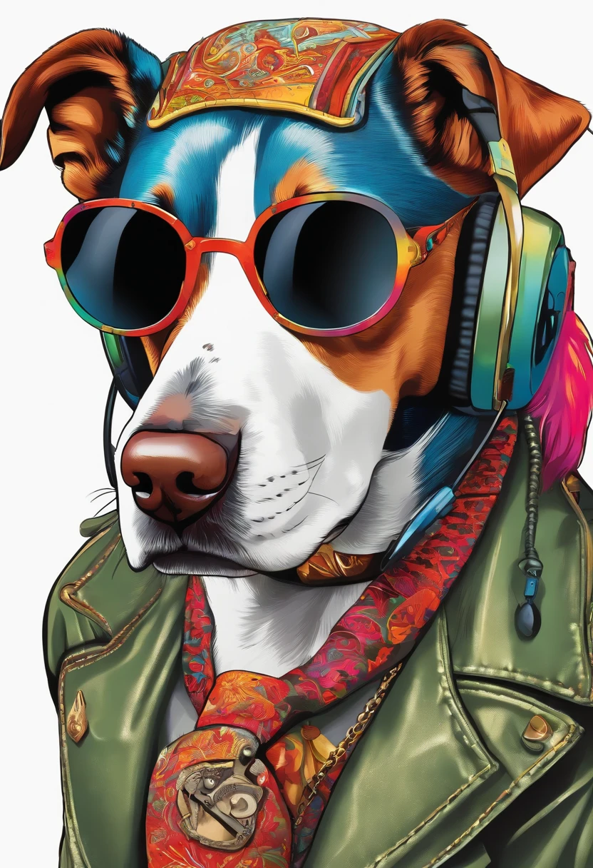 Rocker，DJ，anthropomorphi dog