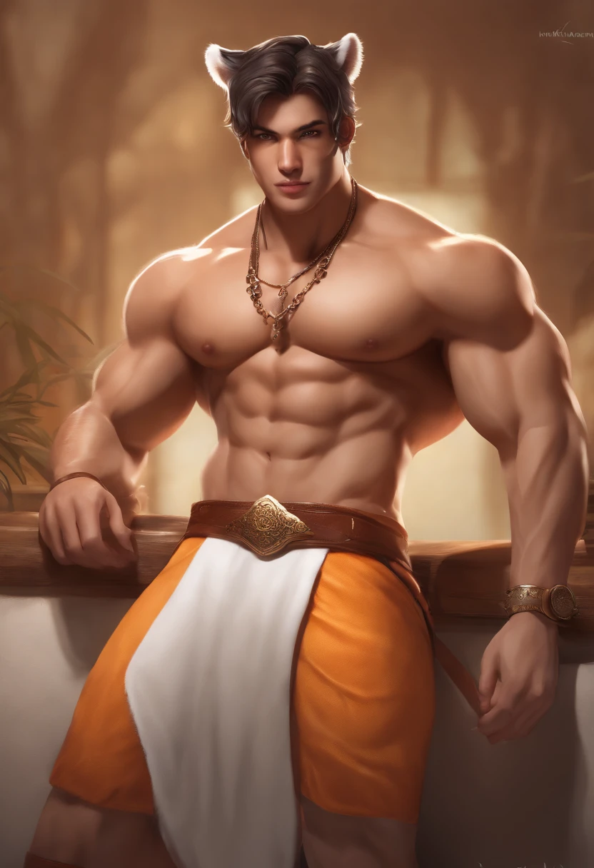uploaded on e621, by Pixelsketcher, by Einshelm, by Chunie, solo anthro, ((portrait)), BREAK, very sweaty, (detailed Bonifasko lighting), (detailed fur), (detailed skin), BREAK, ((facing viewer with legs spread)), (cinematic lighting), ((detailed background)), ((high-angle view)), (((three-quarter view))), (half body shadow), [backlighting], [crepuscular ray], [detailed ambient light], [gray natural lighting], [ambient light on the belly], (higher wildlife feral detail), [explict content], [sharp focus], (questionable content), (shaded), ((masterpiece), masculine body, fit body, furry tiger, ((yellow and orange fur, male yellow and orange tiger)), tiger face, Furry Fantasy Art, Anthro Art, Commission for High Res, Furry Art, POV furry Art,Sakimichan beautiful, masterpiece, visible abs, best quality, detailed image, bright colors, detailed face, perfect lighting, perfect shadows, perfect eyes, guy focus, yellow eyes, flawless, shiny body, center focus, tiger ears, tiger guy, fluffy, fluffy tail, body fur, animal nose, muzzle, two-tone fur, gaze at the viewer, half-closed eyes, 1guy, solo, full body, (masterpiece:1.2), (best quality:1.2), (illustration:1.2), (cinematic lighting:1.3), detailed fur, balanced coloring, global illumination, ray tracing, good lighting, furry, anthro, showing abs, shirtless, attractive body, sexy body, looking at viewer, seductive look, ((topless)), ((big sized genitalia)), ((male genitalia overflow)), ((no cloth)), fit body, perfect masculine body, perfect eyes, detailed pupils, sexy gaze, big penis , hand on penis, cum, light blushing, breath fast, perfect dick , perfect abs, gorgeous tiger face, slight blushing, and shortness of breath, brown nipple, white teeth, fangs, fuckboy face, perfect tongue, perfect teeth, sitting at the beach