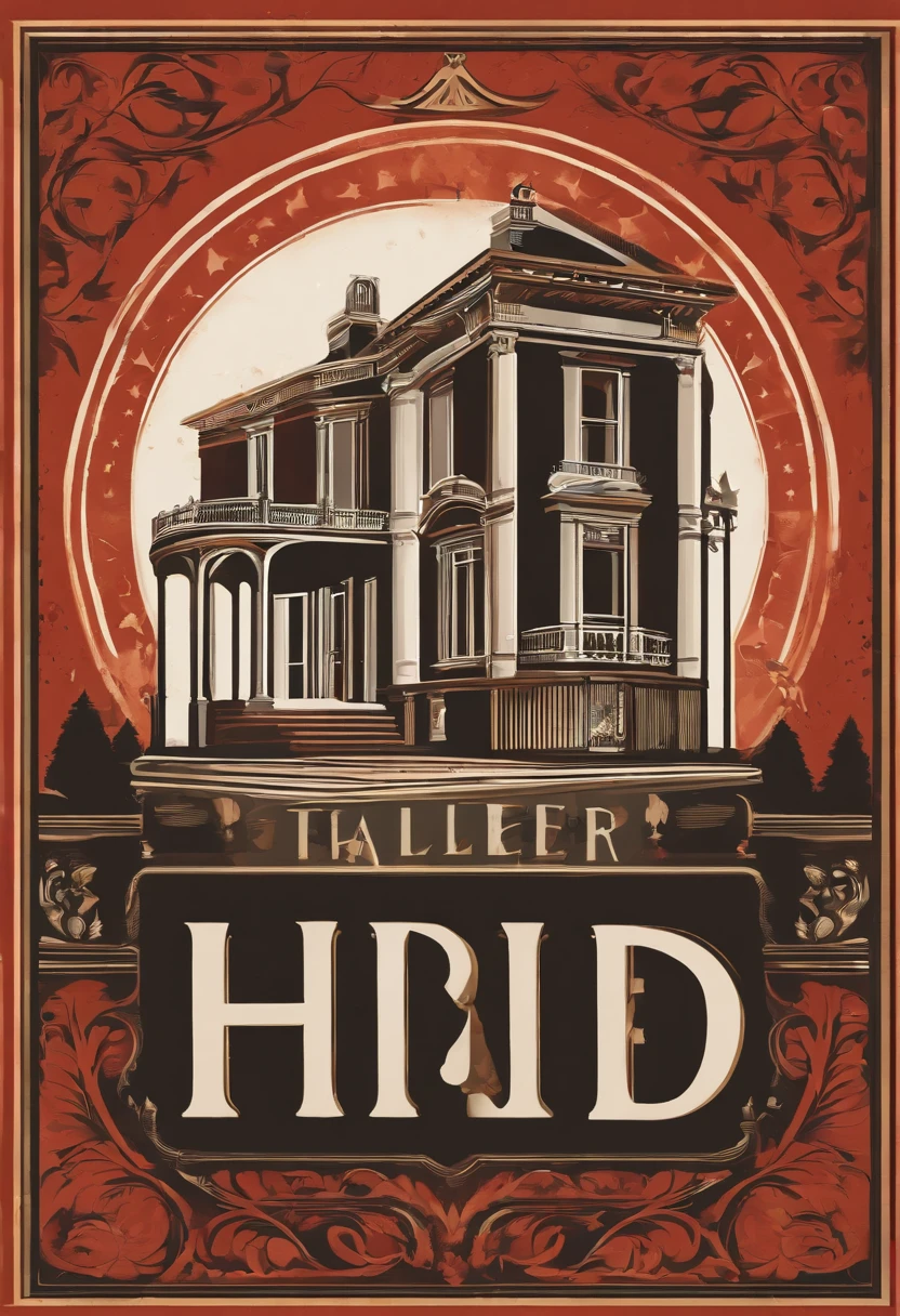 an iconic, artistic logo design for a house or room