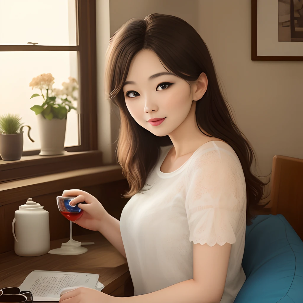 Homely woman of about 25 years old