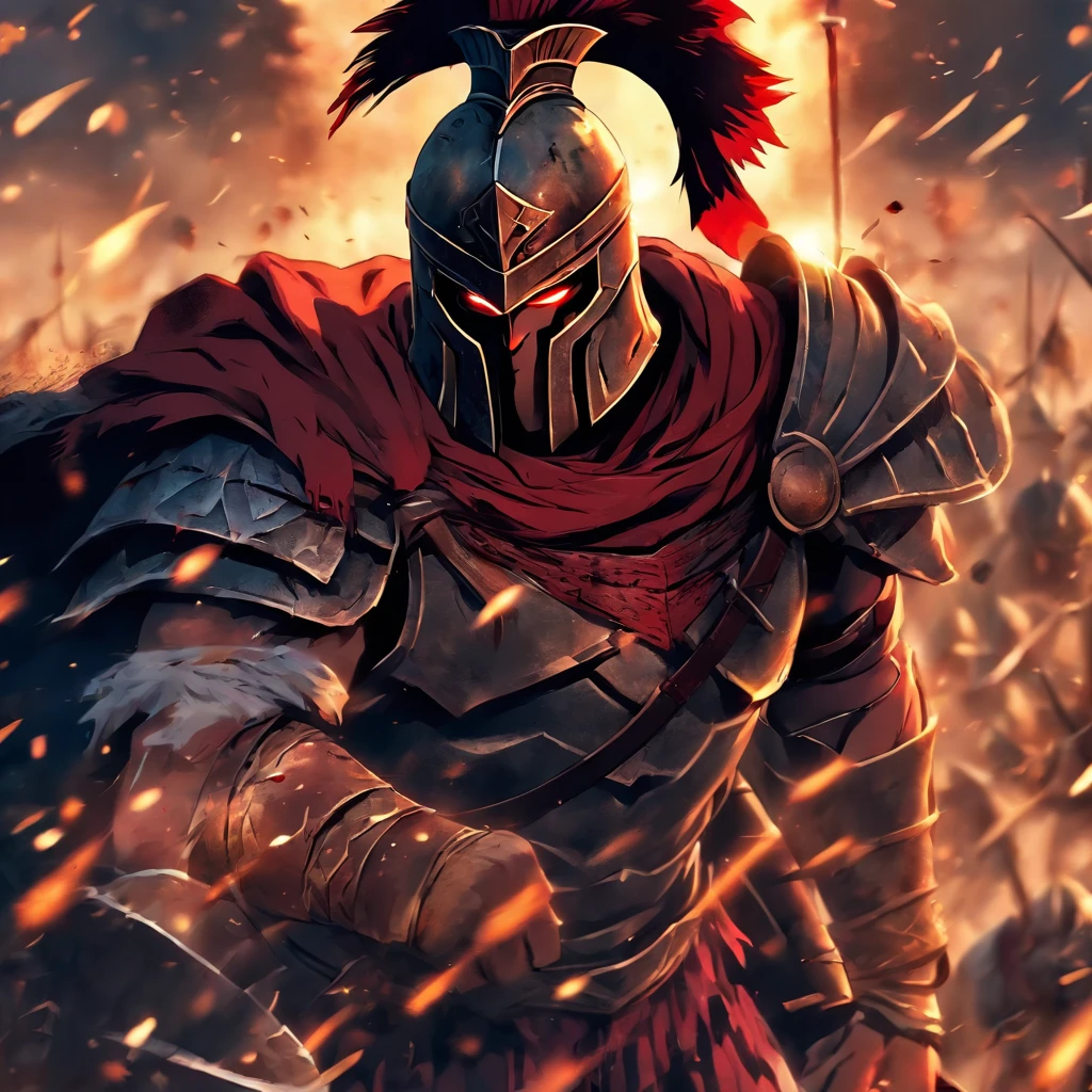 Spartan warrior, Die on the battlefield , bloody armor, epicd, 8K