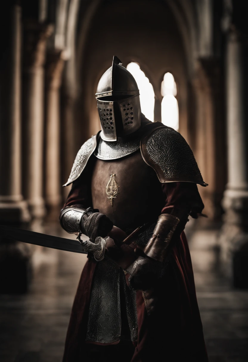 templar knight with sword