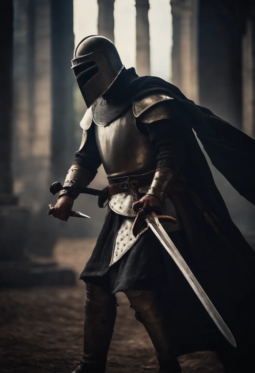 templar knight with sword