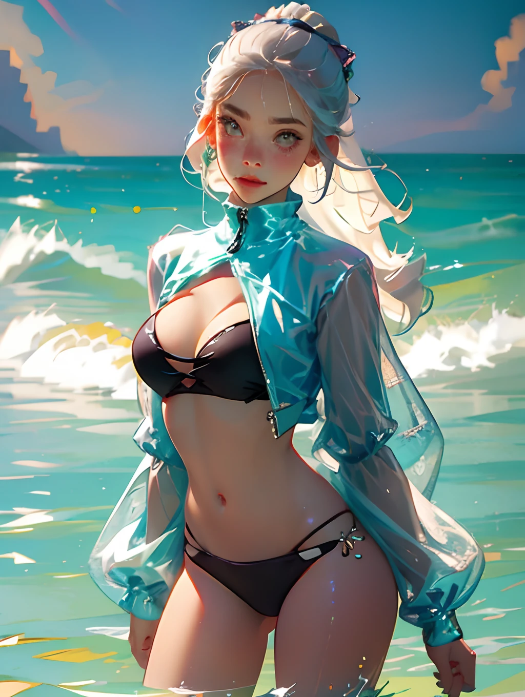 Cute beautiful girl in bikini
