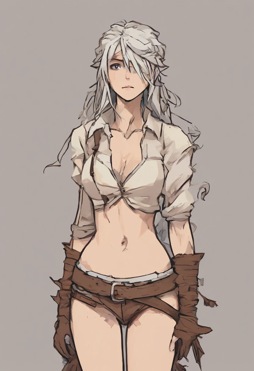 (tmasterpiece, hiquality, beste-Qualit), pixel, Pixel Art, 1 girl , body complet, (((Stot
)), (((whitebackground))), ((((Characters in the post-apocalyptic world of the wasteland)))), (a closeup of a), (((naked ass))), ((bare arms)), ((Only a girl)), (((stands in front of the viewer)))