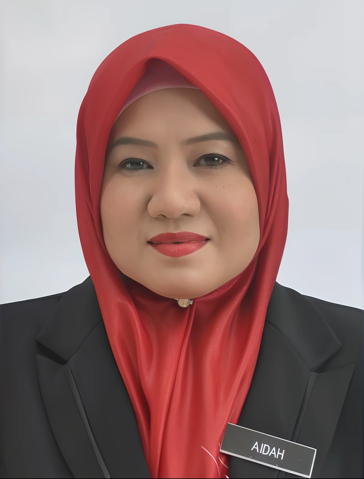 arafed woman in a red scarf and black jacket, faridah malik, h. kyoht luterman, full protrait, portrait n - 9, corporate photo, professional closeup photo, protrait, portrait image, serena malyon, photo portrait, headshot photo, ayamin kojima, ameera al-taweel, front portrait