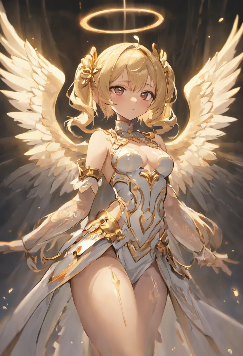 (straw hat)、(short twintails silver ) 、((deep-set, captivating, enigmatic,gold eyes))、
happy 、Wedding dress 、see through、cameltoe、large breastsmThere is a woman with wings posing in the photo, beautiful cyborg angel girl, epic angel wings, angel in plastic armor, full - body majestic angel, as a mystical valkyrie, Beautiful Angel, angel knight girl, a beautiful female angel, angelic wings on her back, of an beautiful angel girl, Angel Knight Gothic Girl, Beautiful Angel, Gorgeous roleplay