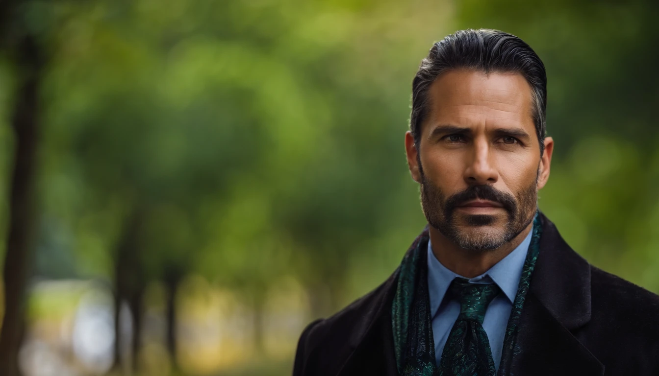 Face of 40-year-old man , sin barba, rostro muy masculino mayor