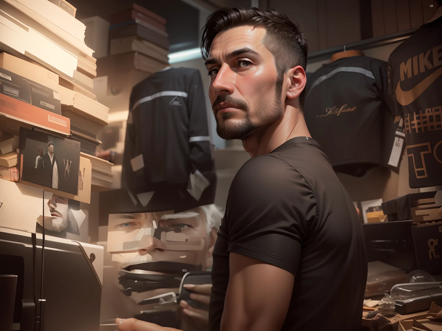 Make a realistic portrait of a well experienced man of life and, realistic face, Plain or dark background, professional, signa, Profile picture