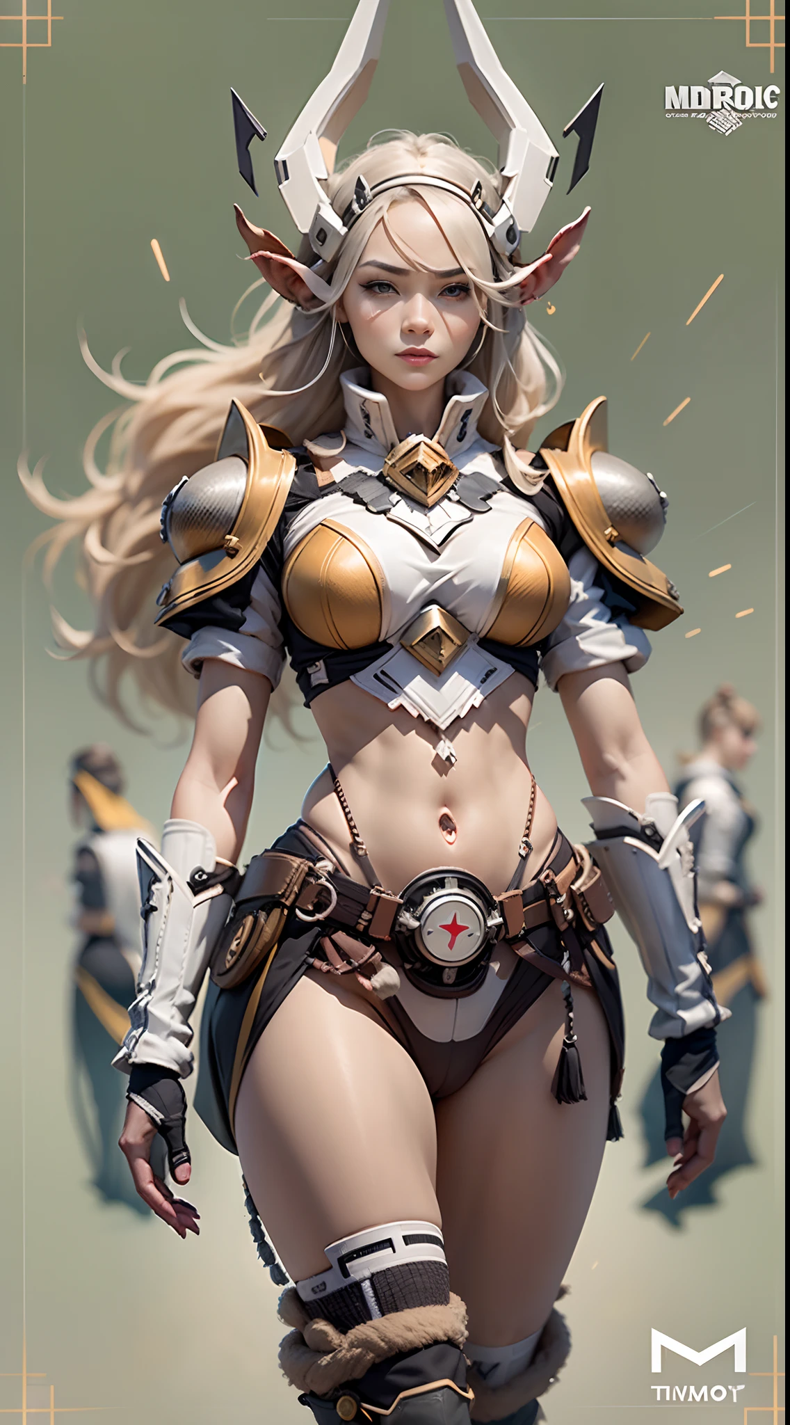 In a very grand scene,The extra-large wide-angle lens captures the appearance of a female centaur。She is tall,It has the ultimate curvy beauty,The muscles are slender and firm,Beautiful lines。Her facial features are tough and coquettish,Always with a sunny smile。She wears special tight-fitting equipment with a strong sense of technology,Step on multifunctional off-road style heels,Delicate and practical protective gear is worn on the hands, feet, wrists, neck and shoulders。The detection equipment around you flashes various cue lights and neon-like information screens,Let her exude a charming brilliance。Use Midjourney's advanced tools,Design special tight-fitting equipment for female centaurs,Highlight her unique physiological characteristics and appearance details,Add realism。And in her adventure scene,Spectacular views of nature,Such as the sky where storms and sunny days alternate、Brilliant rivers of stars and auroras、The snow-capped summit of Mount Everest、Fireworks in the mountain town, etc。ao mesmo tempo,Away from the hustle and bustle of Long Beach Pier is a neon-lit spaceship docked,Create a fantastic scene。Use Midjourney's advanced tools and multiple color palettes、Brush Strokes、Texture tools and model packages,It shows a sense of atmosphere where beauty and charm coexist。The charm of the female centaur is highlighted through color and lines,Enhance realism with detailing,Create a surreal dreamy feeling。Additionally,Use Midjourney's tools to add a variety of extreme sports gear and cultural trinkets to the female centaur,Create intricate hairstyles and outfits,Give her a sense of premium。She never flinches,Regardless of the terrain,can respond quickly,Even the extreme geography and dangerous terrain of aliens cannot stop her。Use Midjourney's powerful tools,You can do it with incredible detail and beauty,Bring this ultra-grand and beautiful scene to life。Ultra-grand scenes,super wide shot, hdr,(真实感,Masterpiece quality,best qualtiy),
