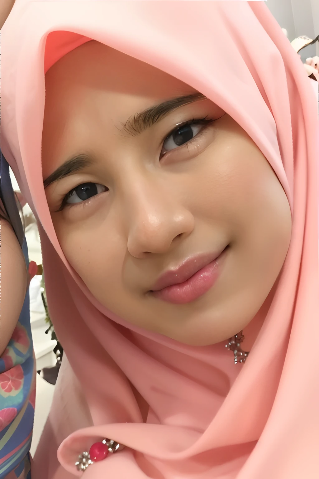 Naked, (((HIJAB MALAY GIRL))), masutepiece, High quality, UHD 32K, Realistic face, Realistic skin feeling , A Japanese Lady, 8 years old, , Very cute and baby-like face, (((FLAT CHEST))), (MATRIX WORLD), ((look In front  at the camera and SADNESS)), ((())), (((CUTE GIRL))), ((YELLOW LIPS)), ((wering lingerie Bra Floral Pattern))