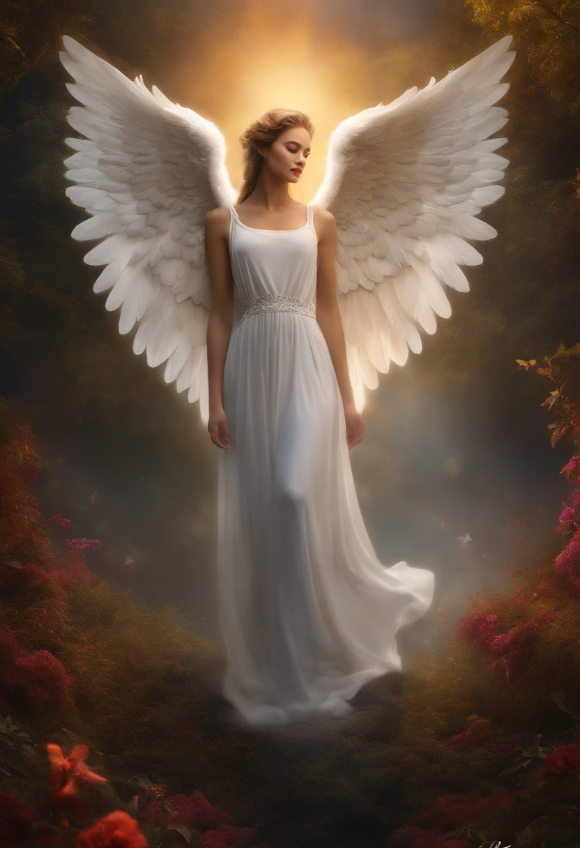 angel in heaven, Arte do papel de parede, Papel de parede UHD