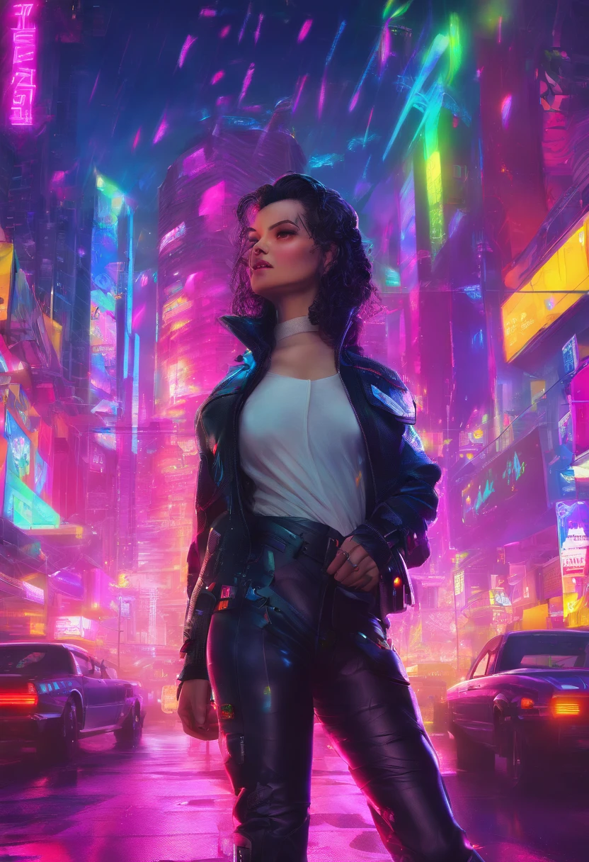 Beautiful woman, anti hero wearing black and purple uniform, laser katana sword in hand, white skin, long black hair, portrait, Jeff Bridges, ((cartoon style)), Marvel Cinematic Universe style, (((cyberpunk city in the background))), soft bokeh of futuristic city, Atey Ghailan, Jeremy Mann, Greg Manchess, Antonio Moro, trend in ArtStation, trend in CGSociety, Intricate, High Detail,  Sharp focus, dramatic and photorealistic painting art by Midjourney and Greg Rutkowski, bokeh in the background