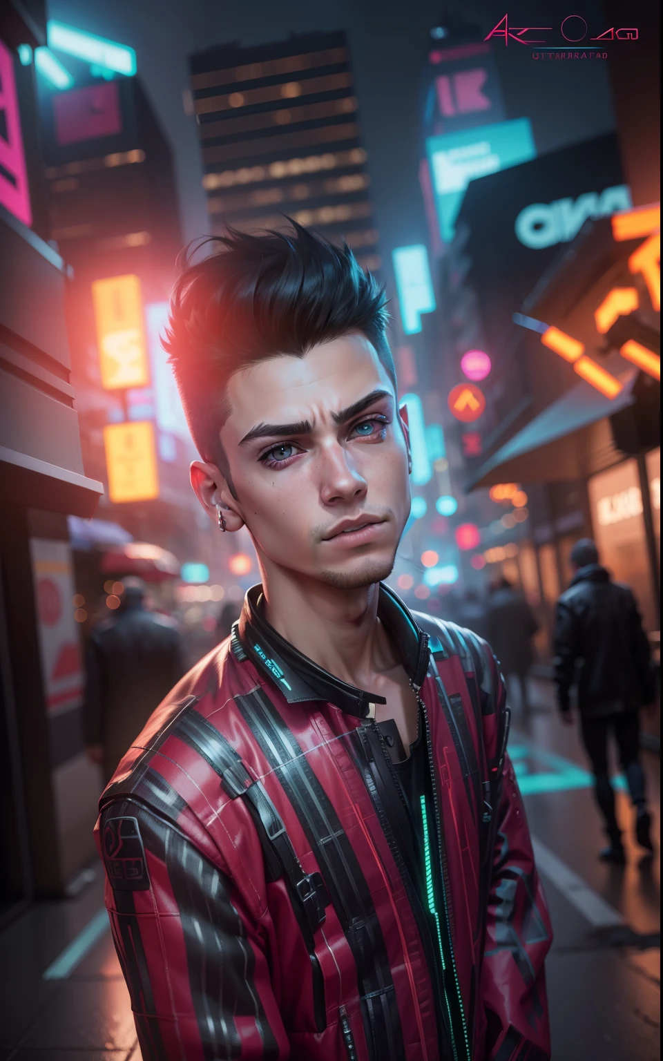 change background cyberpunk boy. Realistic face. 8k. ultra realistic change background cyberpunk boy. Realistic face. 8k. ultra realistic