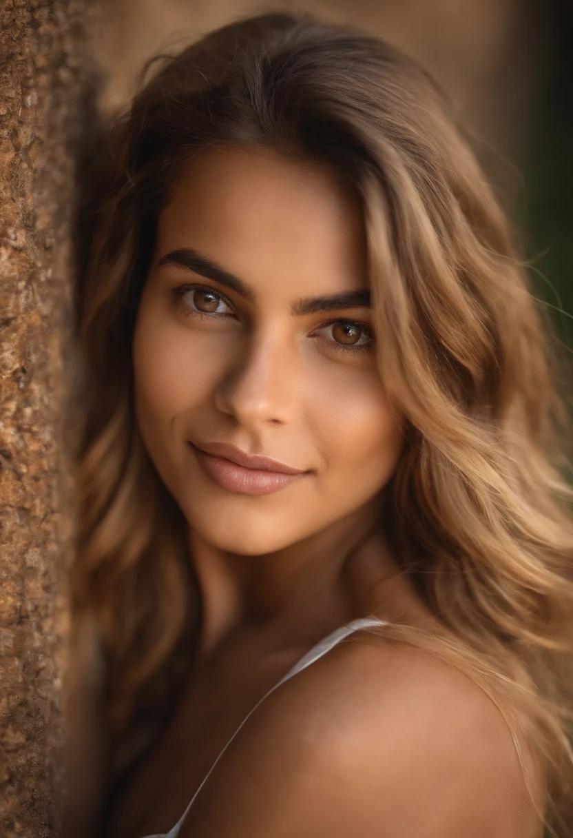 Um retrato de uma jovem mulher de 20 anos revela a beleza e vitalidade da juventude. Here is a description of that portrait:
The young woman's face is soft and radiant, refletindo a frescura da juventude. Your skin is flawless, com um tom suave e uniforme, illuminated by the soft light that highlights his features. There are no visible traces of worry or aging, apenas a promessa de um futuro cheio de possibilidades.
Seus olhos, de um brilho intenso, have a spark of curiosity and determination. The irises, talvez de uma cor hipnotizante, capture the attention of those who observe it, revealing depth and emotion in your gaze.
Os cabelos da jovem caem em ondas suaves e naturais, moldando delicadamente seu rosto. The color of your hair may vary according to your preference or heritage, mas, de qualquer forma, They are healthy and bright.
The expression on his face is a mixture of confidence and innocence. Seu sorriso, alegre e contagiante, ilumina todo o retrato. The rosy cheeks give a touch of youth and vitality, while the lips have a natural tone, inviting communication and laughter.
A jovem mulher pode estar vestida com roupas que refletem sua personalidade e estilo. Sua escolha de moda pode variar, be casual and relaxed, elegante e sofisticada, or something in between, depending on your occasion or personal taste.
Esse retrato de uma mulher de 20 anos captura um momento especial da vida, repleto de promessas e potencial. A juventude e a beleza da protagonista resplandecem, inviting the viewer to appreciate the energy and hope that age brings with it.