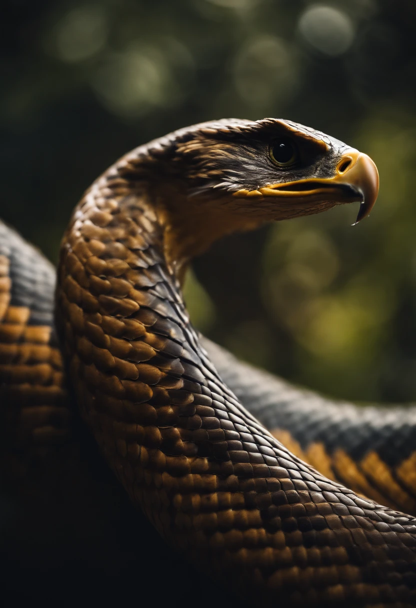 mythological animal half snake, half eagle