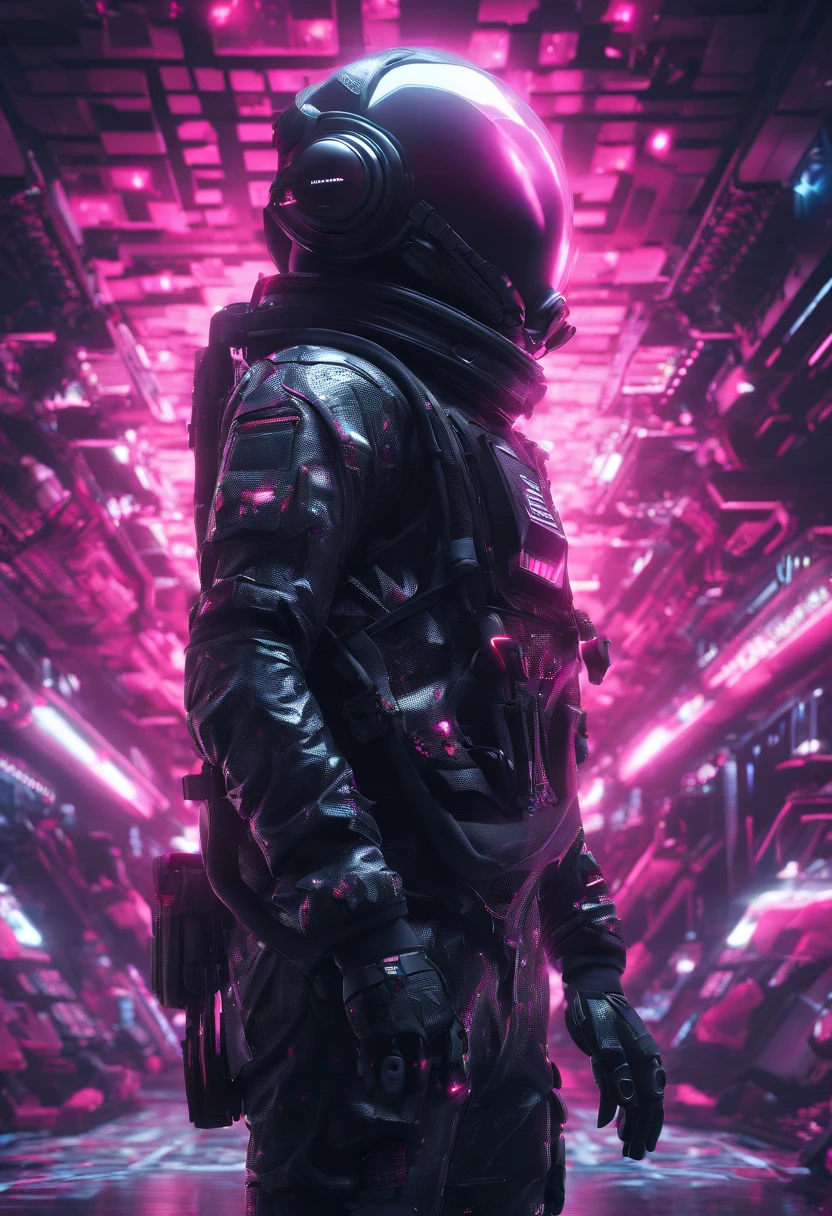 (masterpiece, top quality, best quality, official art, beautiful and aesthetic:1.2), (1duck-headed astronaut), extreme detailed The duck-headed astronaut walks in the sea of flowers dotted with pink clouds,The astronaut who is alone,The astronaut cannot leave this planet,The astronaut is lost in space without limits.